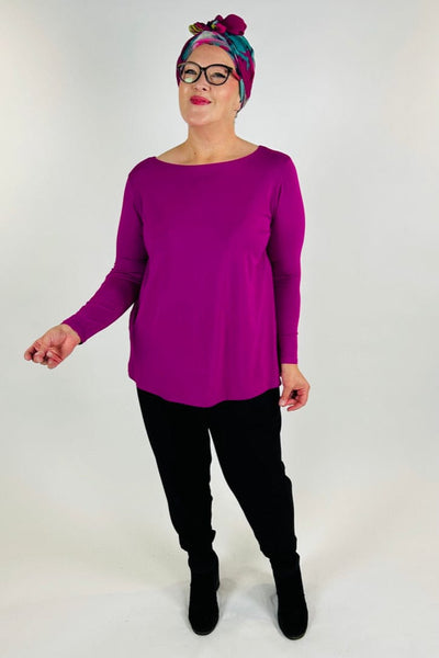 WEYRE Top magenta relaxed boat top