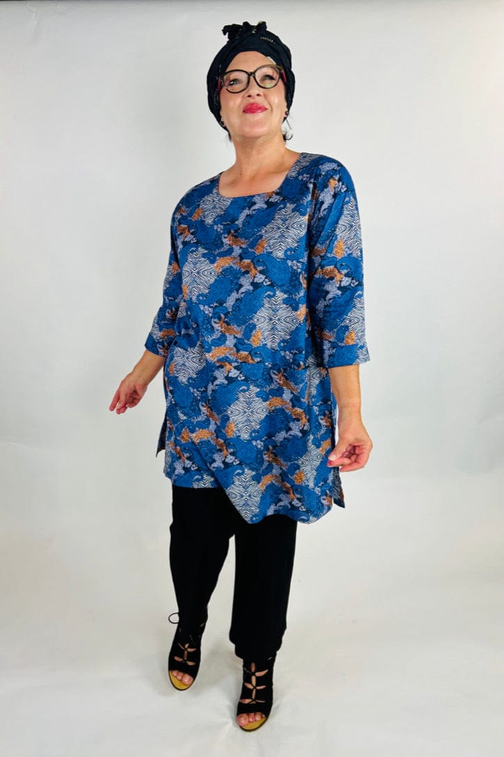 I Own This Ship Dress tunic paisley park zebra pocket tunic dress true blue  - 30% off applied at checkout