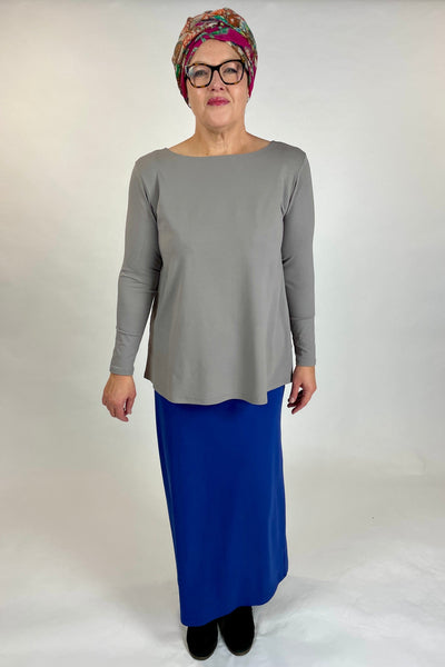 WEYRE Top relaxed boat top dove grey