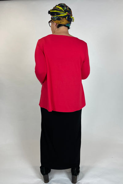 WEYRE Top relaxed boat top raspberry