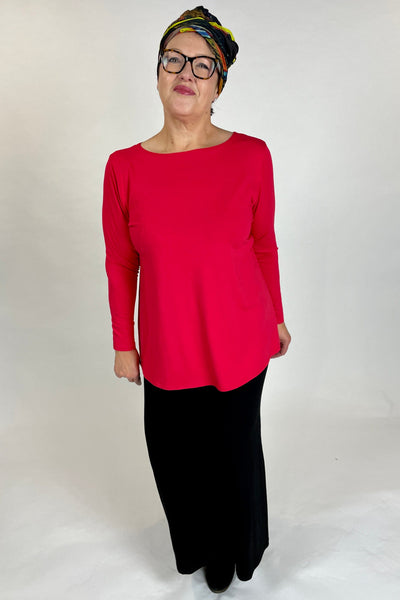 WEYRE Top relaxed boat top raspberry